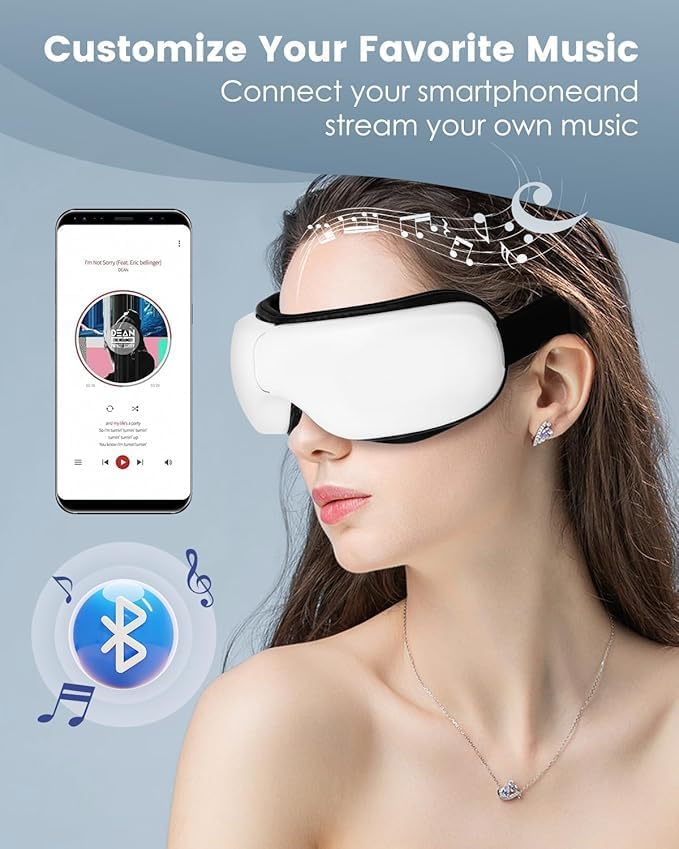 Bluetooth Eye Massager – Your Personal Eye Spa for Ultimate Relaxation !